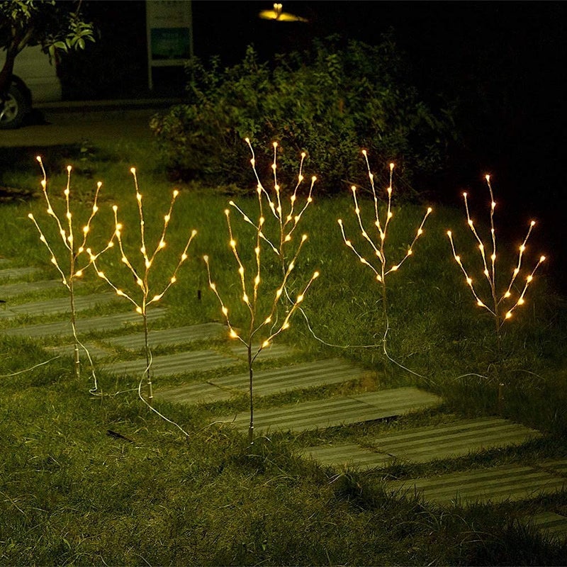 Vanthylit 3PK 30'' Lighted Birch Twig Branches with 60 LED Warm White Bulbs Waterproof Adapter in for Outdoor and Indoor Decor - Image 5